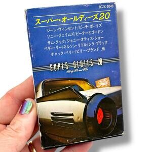 Vintage Japanese cassette tape 1970s Super Oldies 20: Hits of 50's and 60's